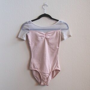 Pale Pink Mariia Leotard with Mesh